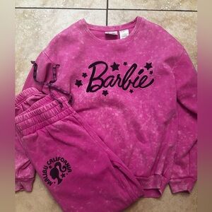 Barbie Pink Sweatshirt and Joggers Set